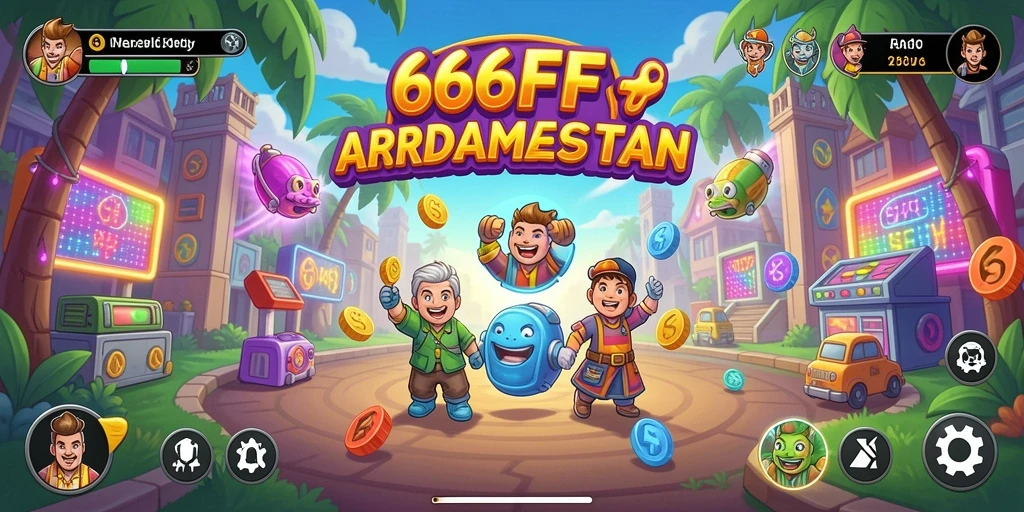 Tampilan gameplay 666FF yang seru dan penuh warna.