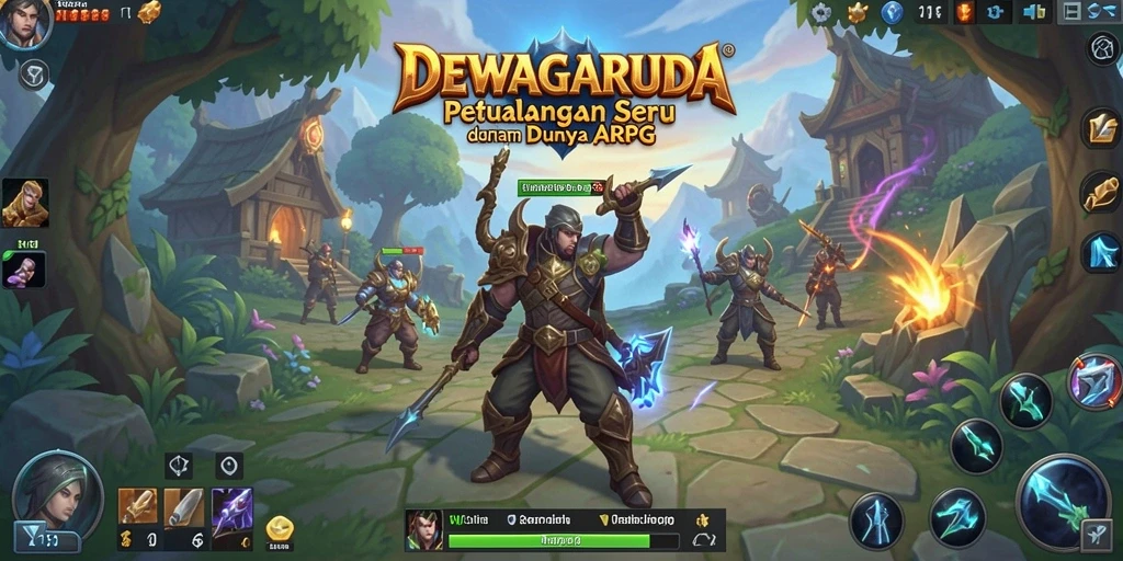 Gameplay intens dan mendebarkan di dunia DEWAGARUDA.