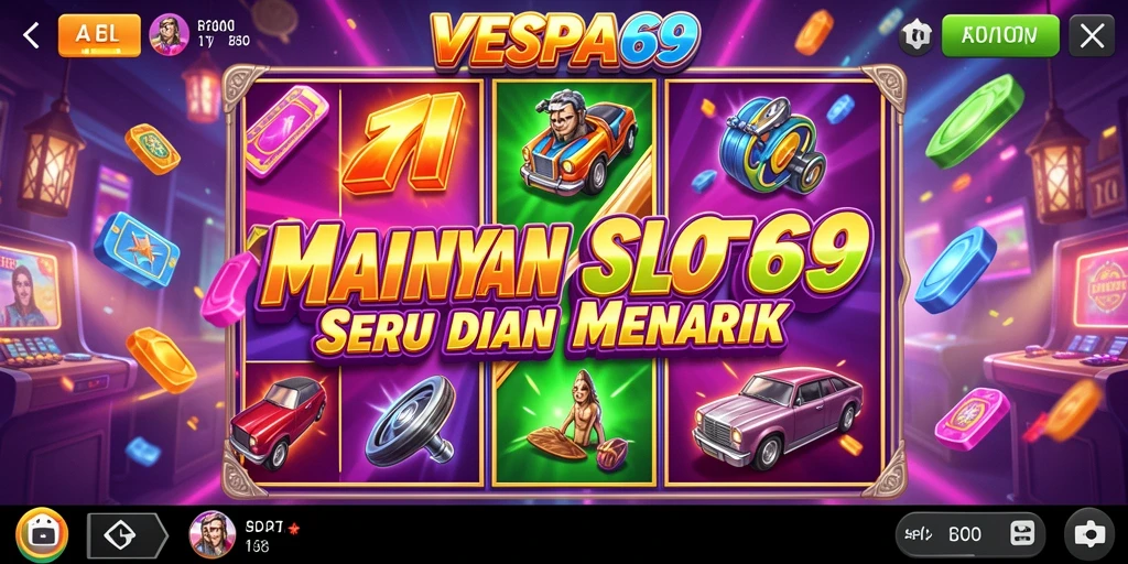 Tampilan gameplay utama VESPA69 dengan fitur slot yang menarik.